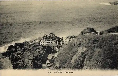 Ak Plemont Kanalinsel Jersey, Ortsansicht