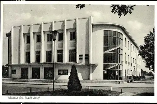 Ak Marl Nordrhein Westfalen, Teilansicht Theater, Haupteingang