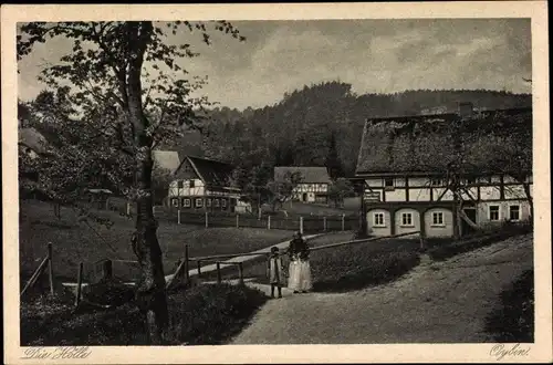 Ak Oybin in Sachsen, die Hölle