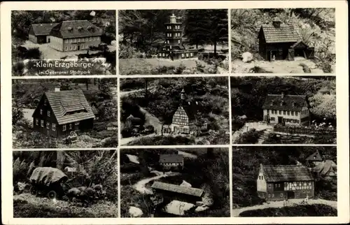 Foto Ak Oederan Sachsen, Klein Erzgebirge Modellpark im Stadtpark