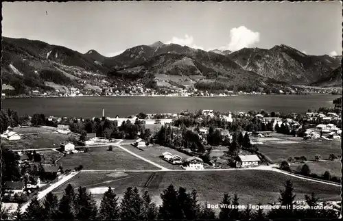 Ak Bad Wiessee in Oberbayern, Tegernsee mit Bodenschneid