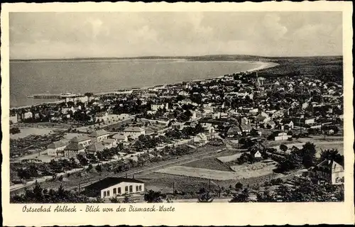 Ak Ostseebad Ahlbeck Heringsdorf auf Usedom, Blick von der Bismarckwarte