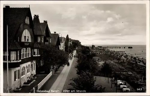 Ak Ostseebad Bansin Heringsdorf auf Usedom, Villen am Strande