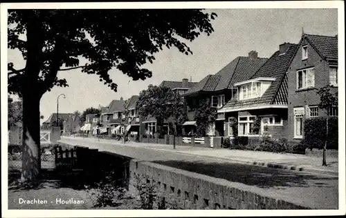 Ak Drachten Friesland Niederlande, Houtlaan