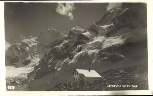 Ak Pontresina Kanton Graubünden Schweiz, Bovalhütte, Bernina