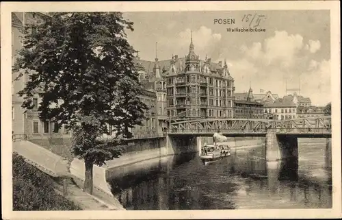 Ak Poznań Posen, Wallischeibrücke