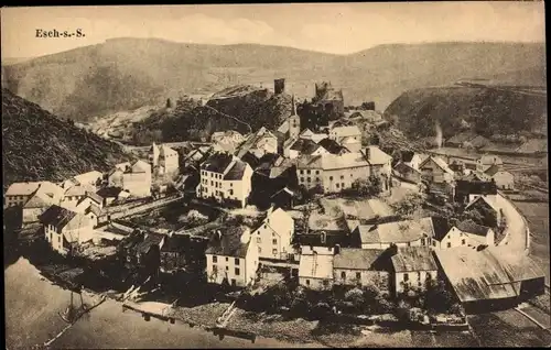 Ak Esch sur Sure Esch an der Sauer Luxemburg, Panorama