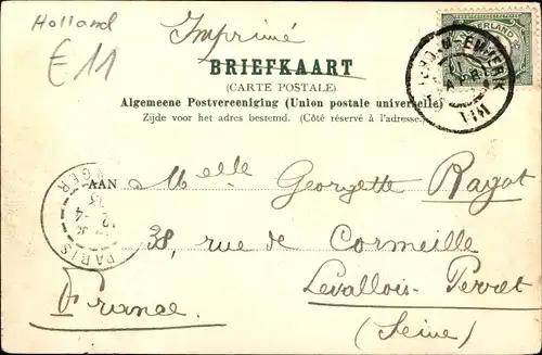 Ak Marken Nordholland Niederlande, Hafenpartie