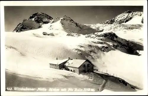 Ak Partenen Gaschurn in Vorarlberg, Silvretta, Wiesbadener Hütte