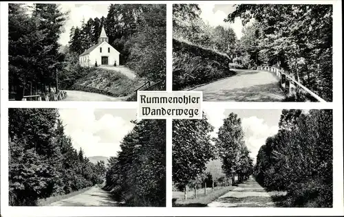 Ak Rummenohl Hagen in Westfalen, Rummenohler Wanderwege, Kapelle