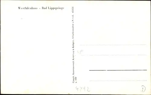 Ak Bad Lippspringe in Westfalen, Westfalenhaus