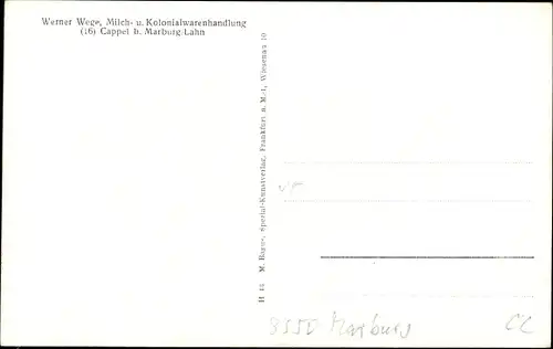 Ak Cappel Marburg an der Lahn, Panorama