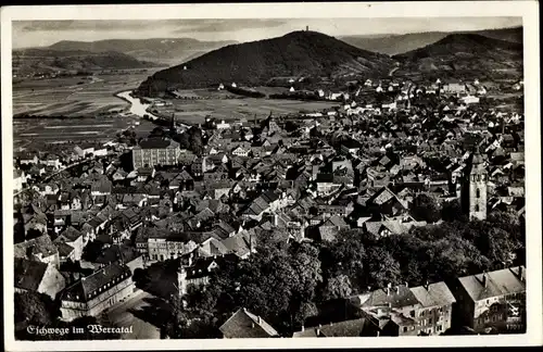 Ak Eschwege an der Werra Hessen, Luftaufnahme, Blick auf die Stadt