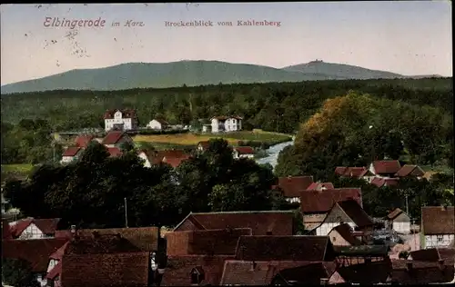 Ak Elbingerode Oberharz am Brocken, Brockenblick vom Kahlenberg