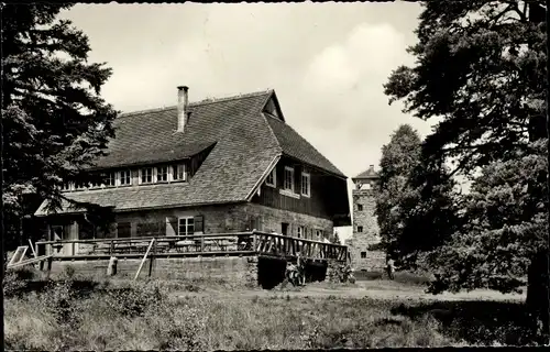 Ak Loffenau im Schwarzwald, Höhengasthaus Teufelsmühle