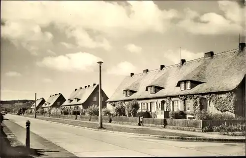 Ak List auf Sylt, Landwehrdeich, Straßenpartie