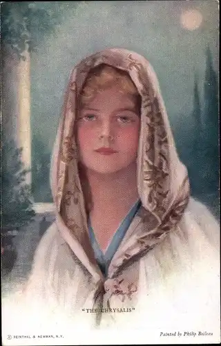 Künstler Ak Boileau, Philip, The Chrysalis, Frau mit Kopftuch