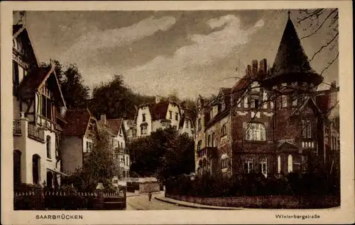 Ak Saarbrücken, Markttag, Winterbergstraße