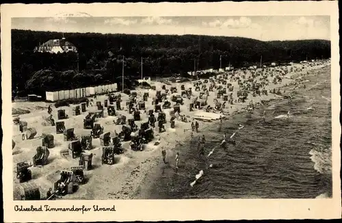 Ak Timmendorfer Strand, Ostseebad, Partie am Strand, Urlauber