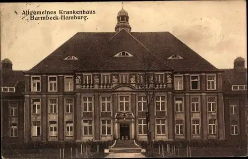 Ak Hamburg Nord Barmbek, Allgemeines Krankenhaus