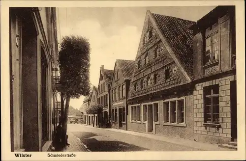 Ak Wilster in Holstein, Blick in die Schmiedestraße