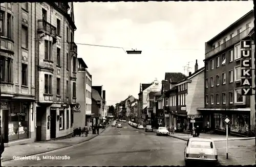 Ak Gevelsberg im Ruhrgebiet, Mittelstraße