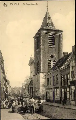 Ak Menin Menen Meenen Lys Westflandern, St. Vedasiuskerk