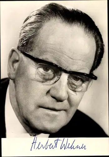 Ak Stellvertretender Vorsitzender der SPD, Herbert Wehner, Portrait