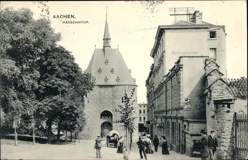 Ak Aachen in Nordrhein Westfalen, Marschirtor