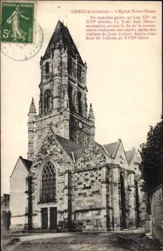 Ak Orbec Calvados, L'Eglise Notre Dame