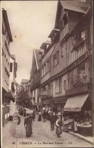 Ak Lisieux Calvados, La Rue aux Fevres