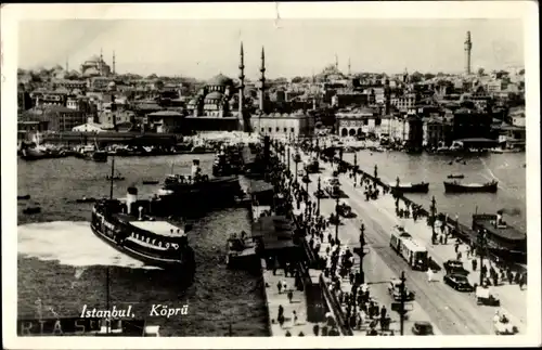 Ak Konstantinopel Istanbul Türkei, Köprü, Stadtansicht