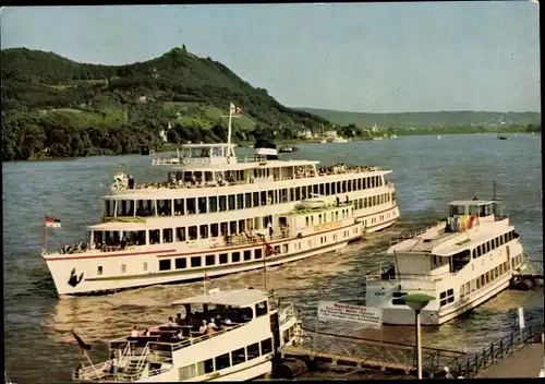 Ak Bad Godesberg Bonn am Rhein, Rheindampfer MS Drachenfels