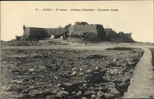 Ak Saint Helier Kanalinsel Jersey, Chateau Elisabeth, Elisabeth Castle