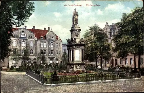 Ak Gelsenkirchen im Ruhrgebiet, Kaiserplatz