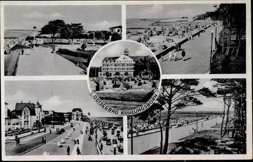 Ak Ostseebad Kühlungsborn, Promenade, Hotel, Strand