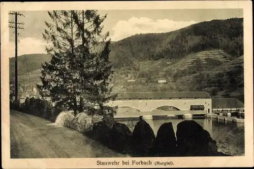 Ak Forbach im Schwarzwald, Stauwehr