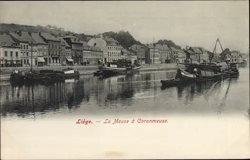 Ak Liège Lüttich Wallonien, La Meuse a Coronmeuse