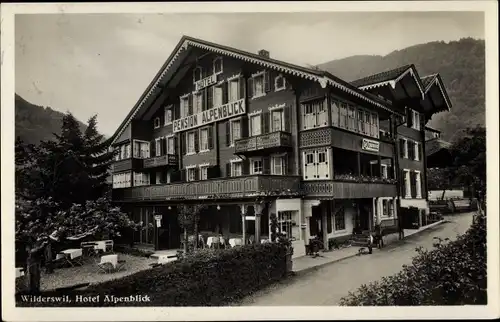 Ak Wilderswil Kt. Bern Schweiz, Hotel Alpenblick