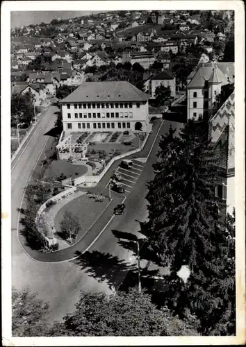 Ak Vaduz Liechtenstein, Landesbank, Parkanlage