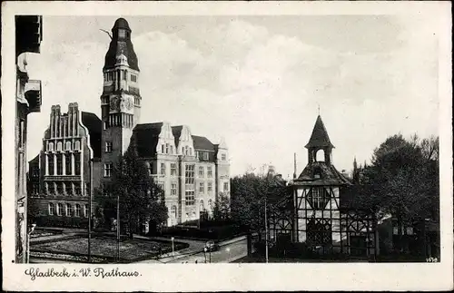 Ak Gladbeck Westfalen, Blick auf das Rathaus, Außenansicht