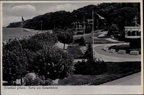 Ak Ostseebad Göhren auf Rügen, Partie am Konzertplatz