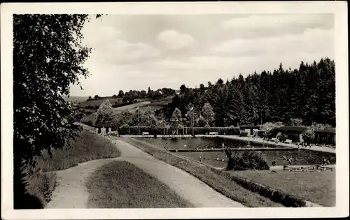 Ak Adorf im Vogtland, Waldbad