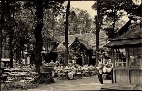 Ak Lübbenau im Spreewald, Spreewaldhof Wotschofska, Biergarten