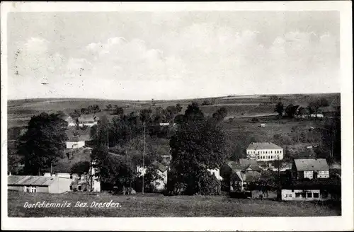 Ak Dorfchemnitz im Erzgebirge, Teilansicht