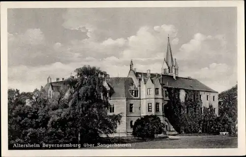 Ak Beyernaumburg Allstedt in Sachsen Anhalt, Blick auf das Altersheim