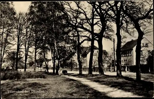 Ak Ullersdorf bei Dresden, Dorfidyll