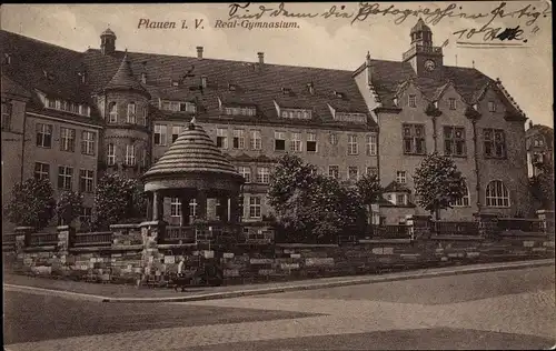 Ak Plauen im Vogtland, Realgymnasium