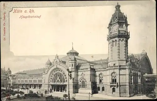 Ak Köln am Rhein, Hauptbahnhof, Vorplatz