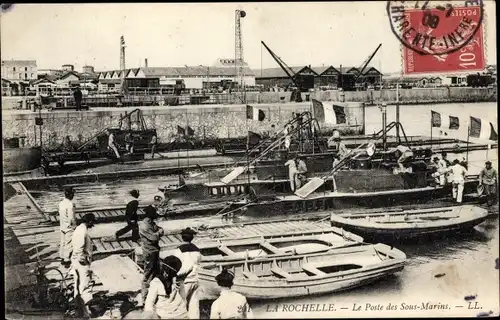 Ak La Rochelle Charente Maritime, le Poste des Sous-marins